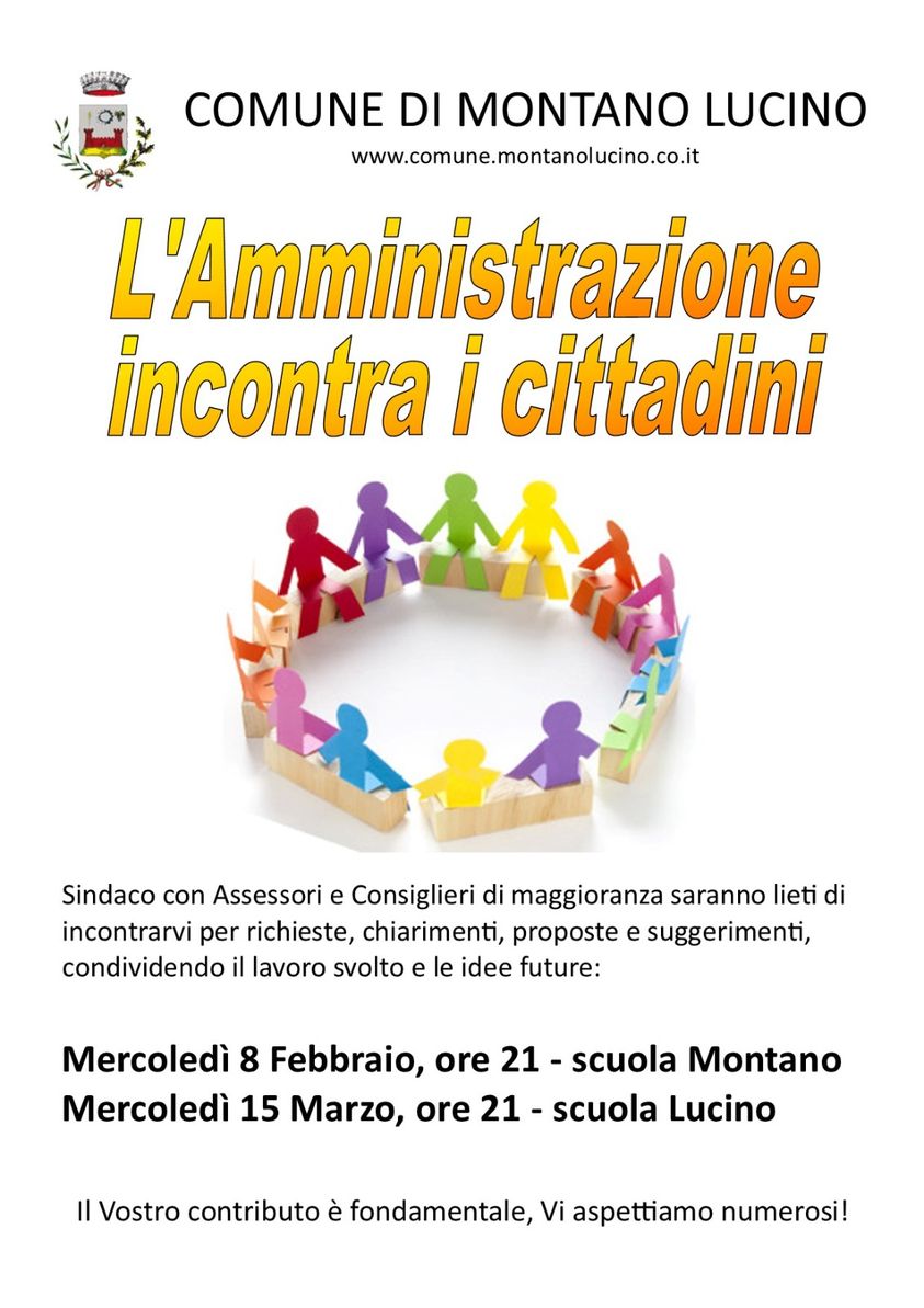 L'amministrazione incontra i cittadini