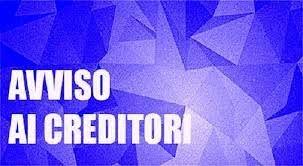 Avviso ai creditori (D. Lgs. 36/2023, art. 16 Allegato II.14)